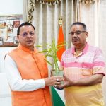 मुख्यमंत्री पुष्कर सिंह धामी से मिले कृषि मंत्री गणेश जोशी, मसूरी क्षेत्र के विकास कार्यो पर की चर्चा