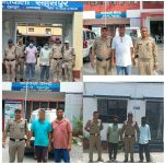 अलग-अलग थाना क्षेत्रों में पुलिस द्वारा 12 वारंटियों को किया गिरफ्तार