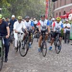 आजादी के 79 वर्ष पूर्ण होने के उपलक्ष्य में एनसीसी ने साइक्लोथॉन 2026 का आयोजन किया।