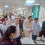 मा० श्री प्रताप पंवार, राजमंत्री उत्तराखण्ड सरकार देहरादून के द्वारा जिला चिकित्सालय कोरोनेशन देहरादून का निरीक्षण किया गया
